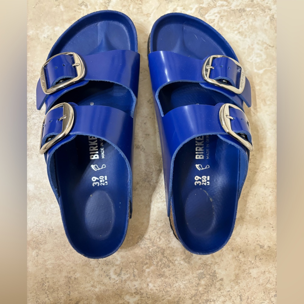 Cobalt Blue Arizona Big Buckle Birkenstock